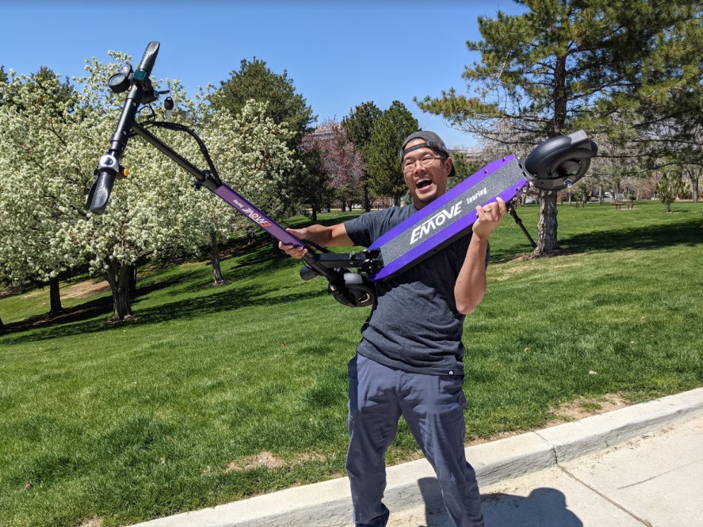 Jimmy-Struggling-to-Carry-the-Purple-EMOVE-Touring