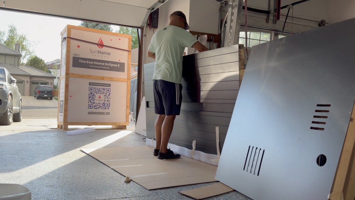 Sun Home Saunas Eclipse 2 unboxing.jpeg