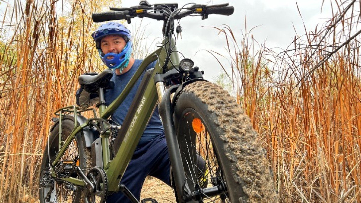 2021 Bee Cool Adventurer Bee-Cool-Adventurer-Fat-Tire-Ebike-with-Full-Suspension-in-Army-Green