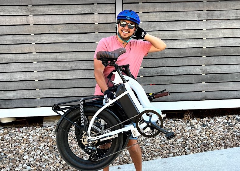 Mod-Bikes-City-Folding-Ebike-Lifted-up-one-handed-and-being-sexy