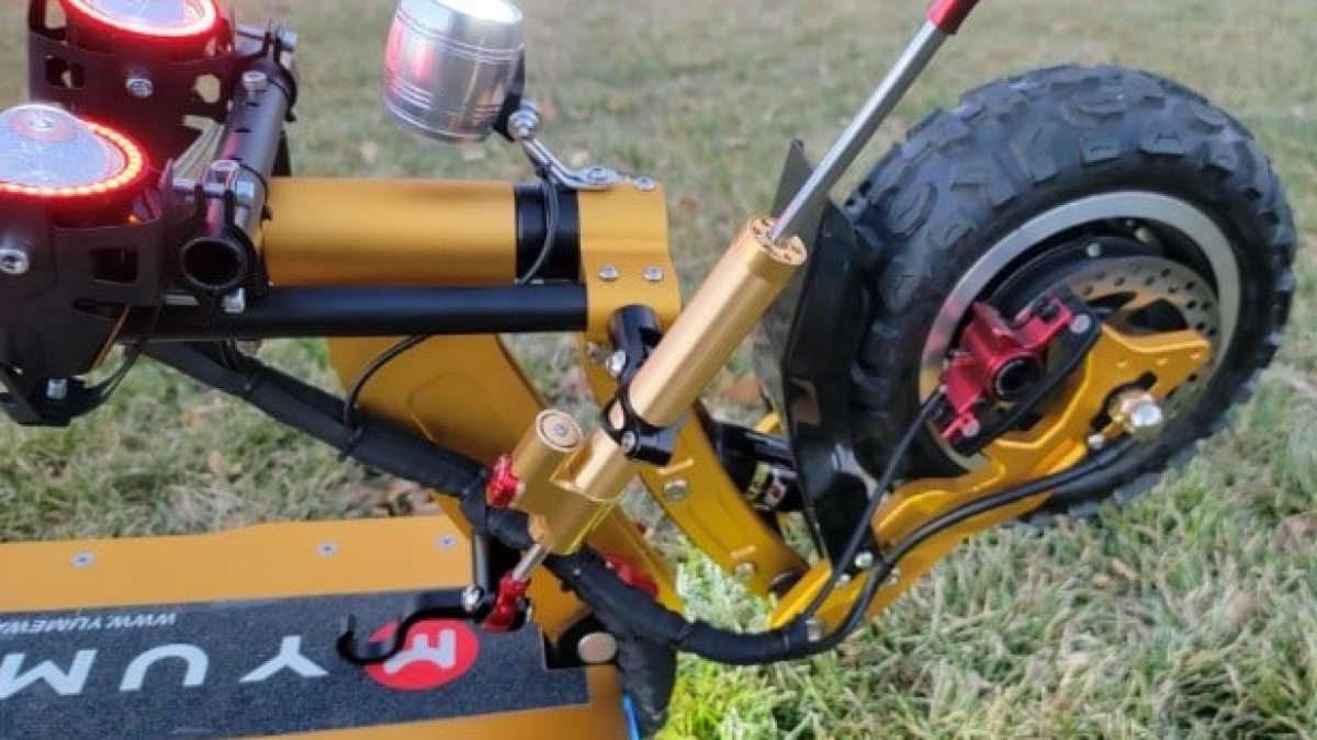 2021 YUME X11 YUME-X11-Rear-Fender-Coil-suspension-Tuovt-Tire-Hydraulic-Brake-Kick-Plate-Collapsed-Front