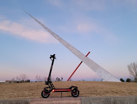 Blade-X-Pro-Beautiful-Sunset-Red-LEDs-Dualtron-Suspension