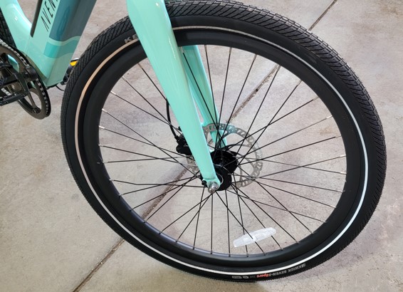 Aventon-Pace-Kenda-Kwik-Seven-5-Sport-Tire-with-180mm-Tektro-Brake-Disc-Celeste