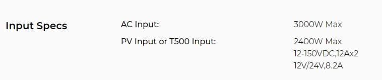 Bluetti-Input-Specs