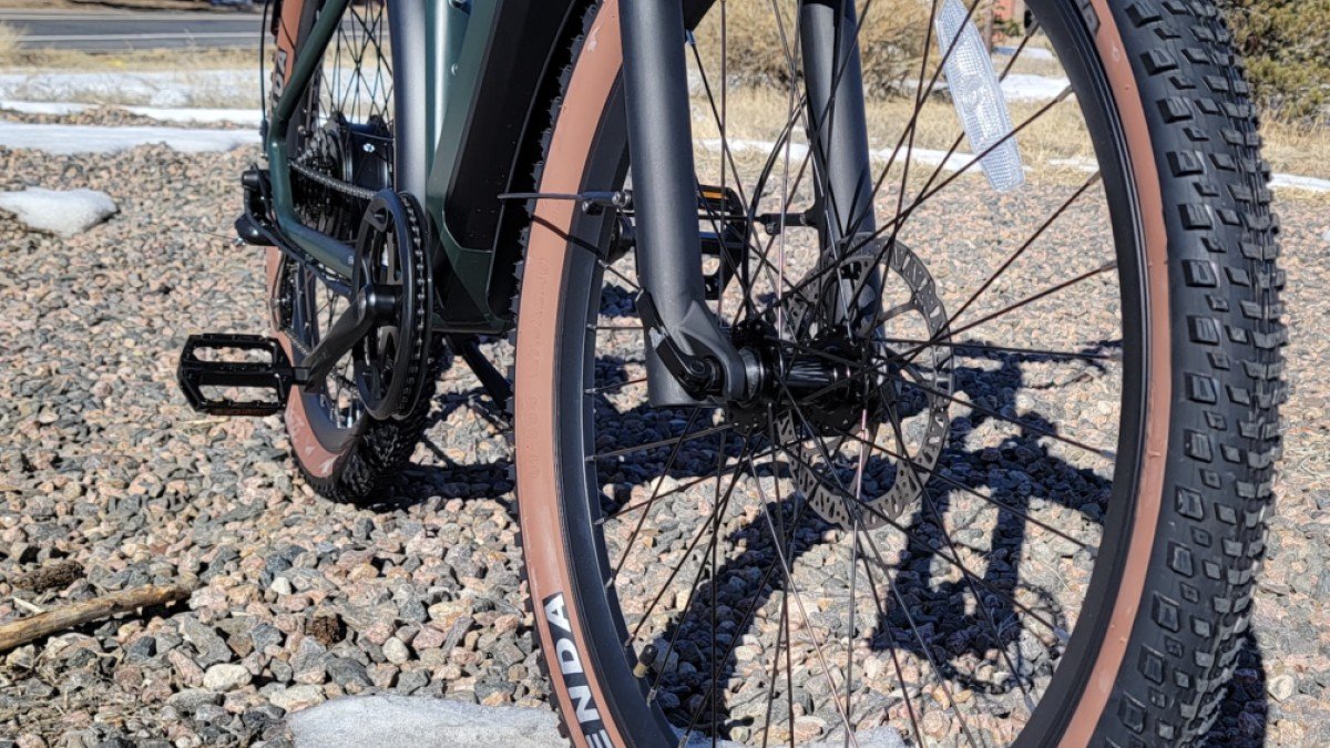 2023 Ride1Up Turris Ride1Up-Turris-front-profile-pic-of-kenda-27.5-inch-tires-and-zoom-hydraulic-disc-brakes-1-1004x1024