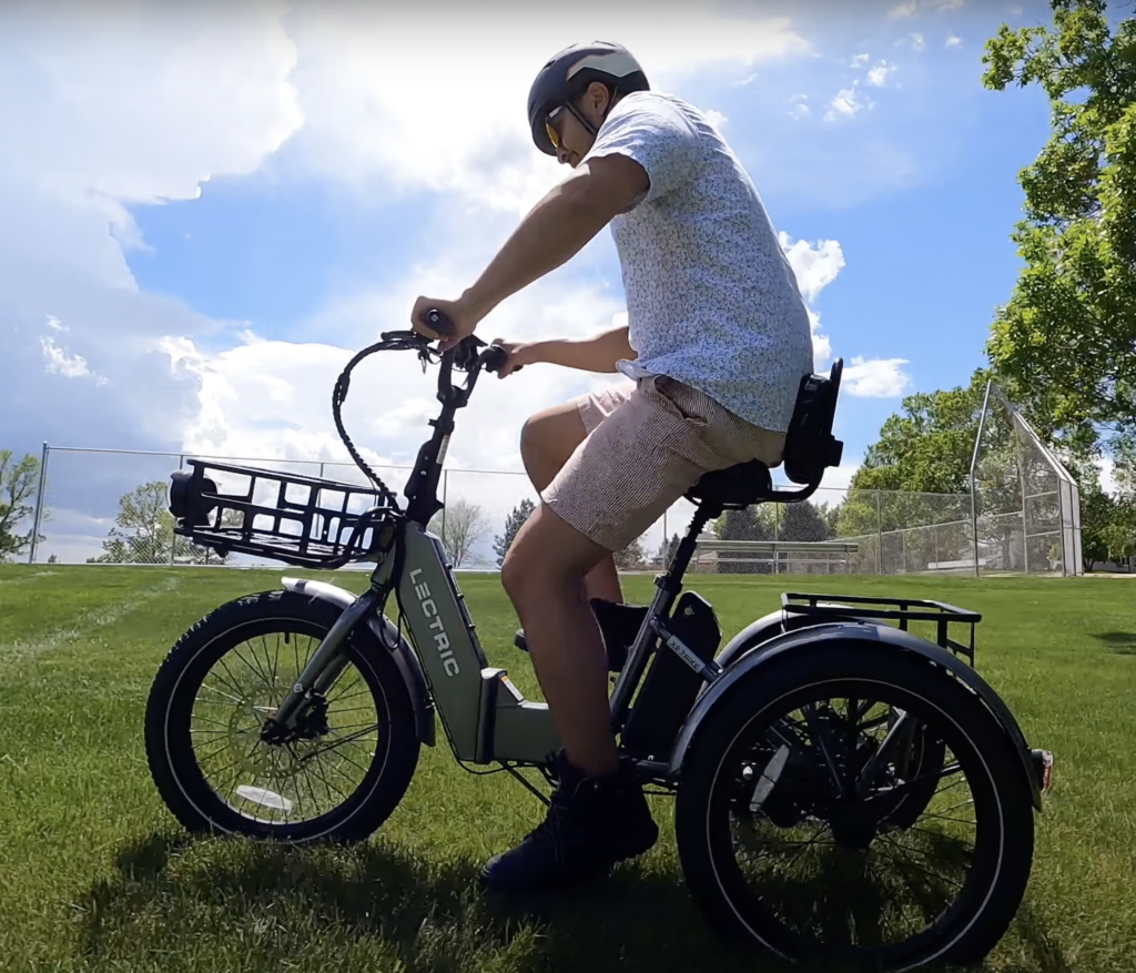 Lectric-XP-Trike-riding-on-grass-1024x877