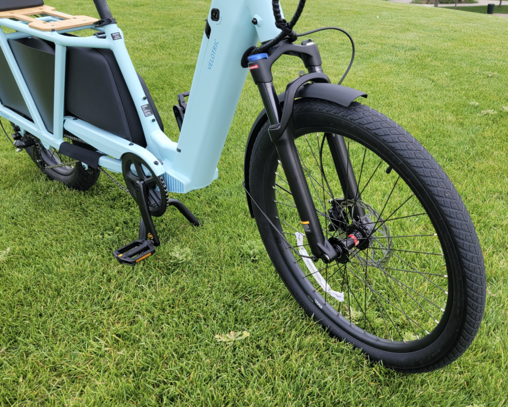 Velotric-Packer-1-front-adjustable-80mm-hydraulic-suspension-1024x822