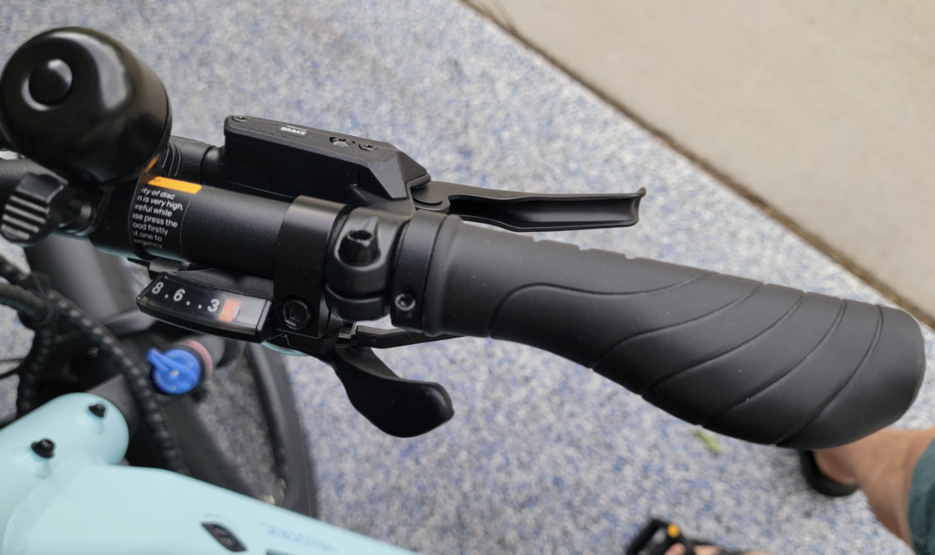 Velotric-Packer-1-shimano-8-speed-shifter-and-bell-1024x608