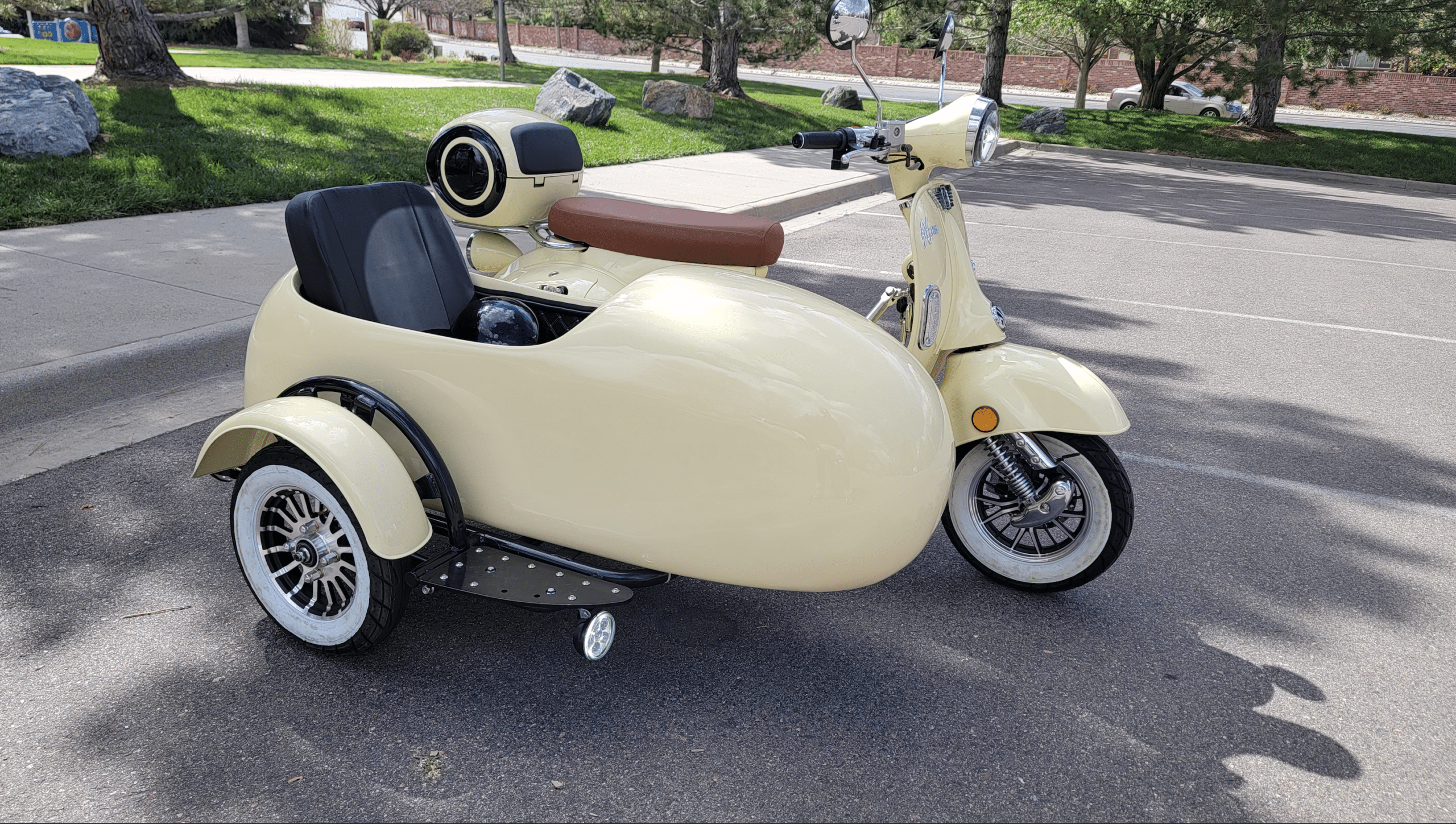 Aventura-X-EV29-with-sidecar-upgraded-suspension-whitewall-tires