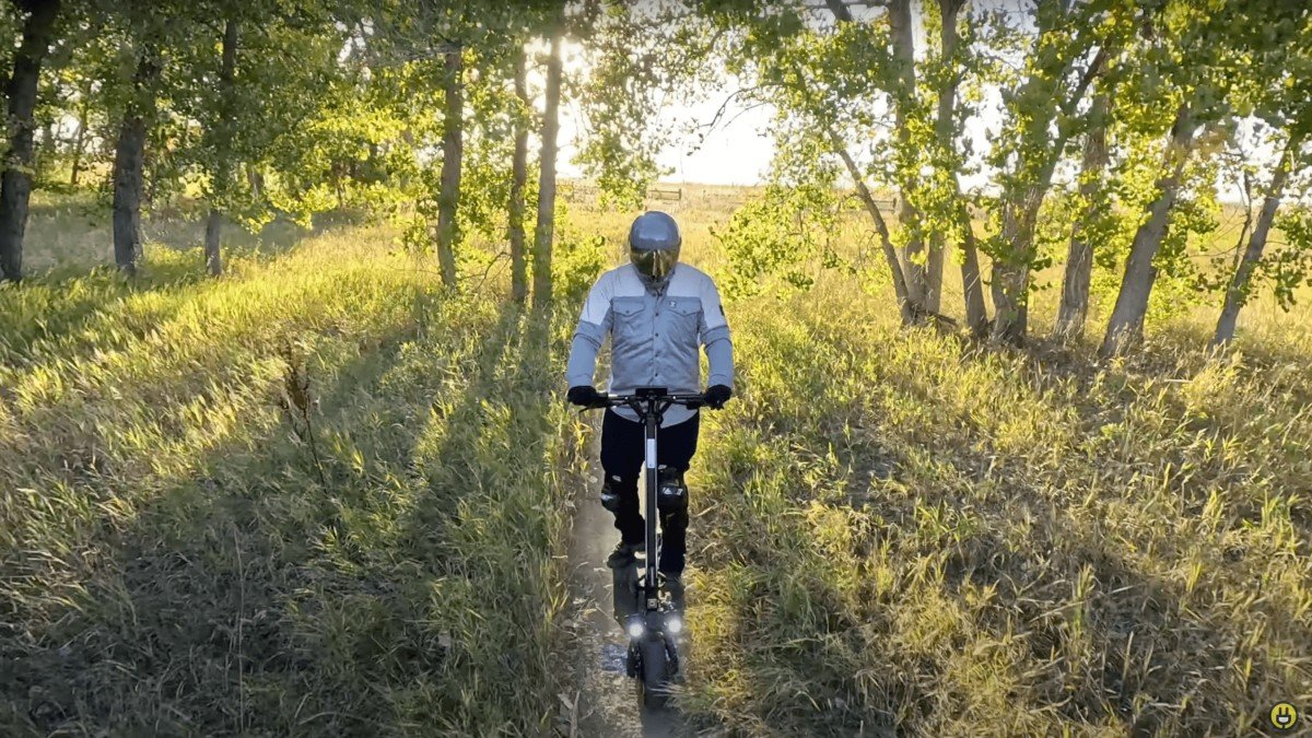 2023 Dualtron Thunder 3 rider trail view