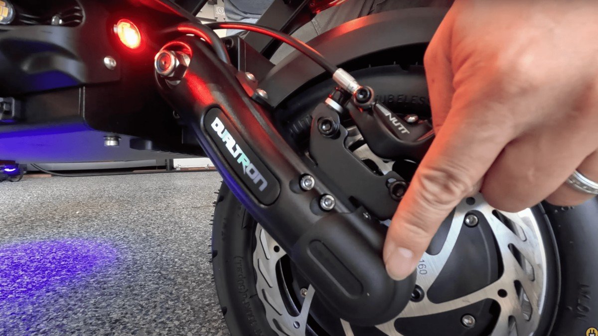 2023 Dualtron Thunder 3 rear brake detail