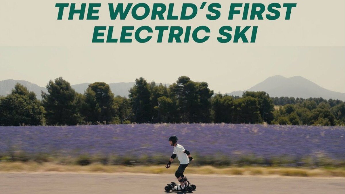 SKWHEEL ONE – The World’s First Electric Skiis Go 50 Mph!