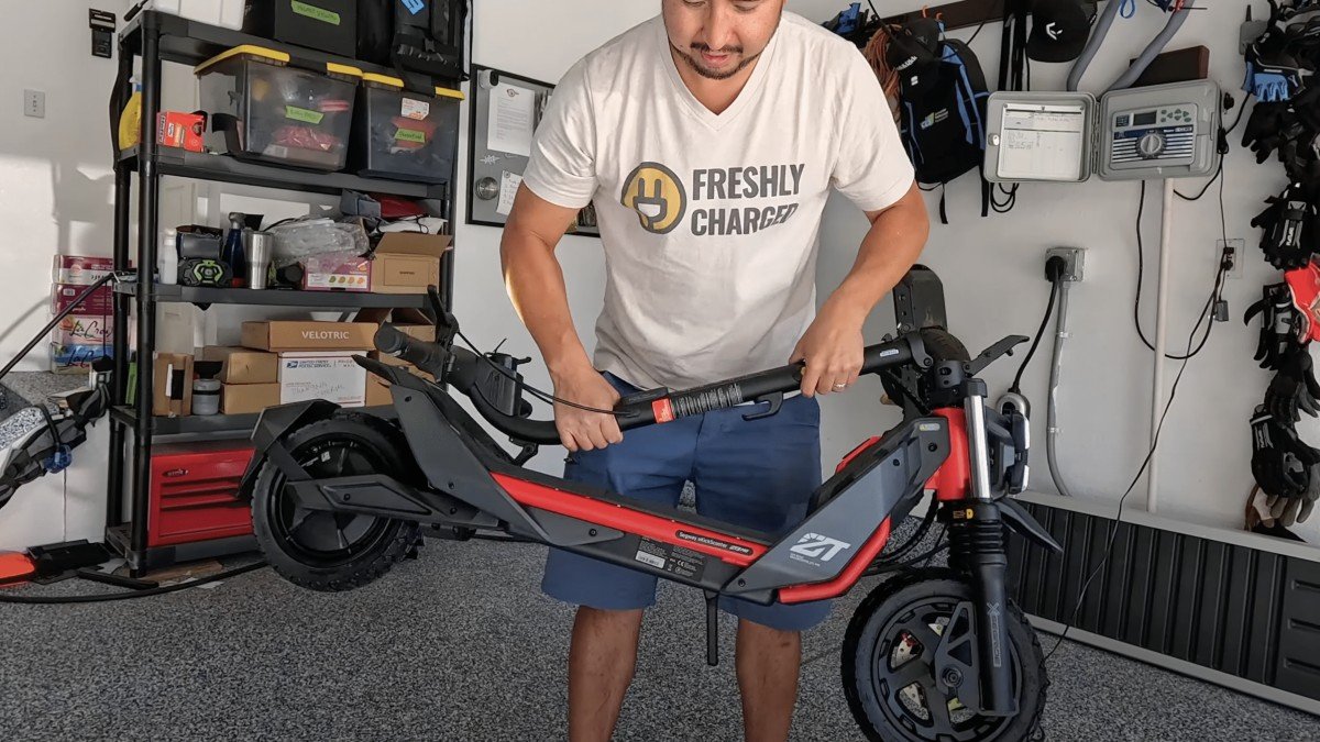 2024 Segway ZT3 Pro man lifting scooter