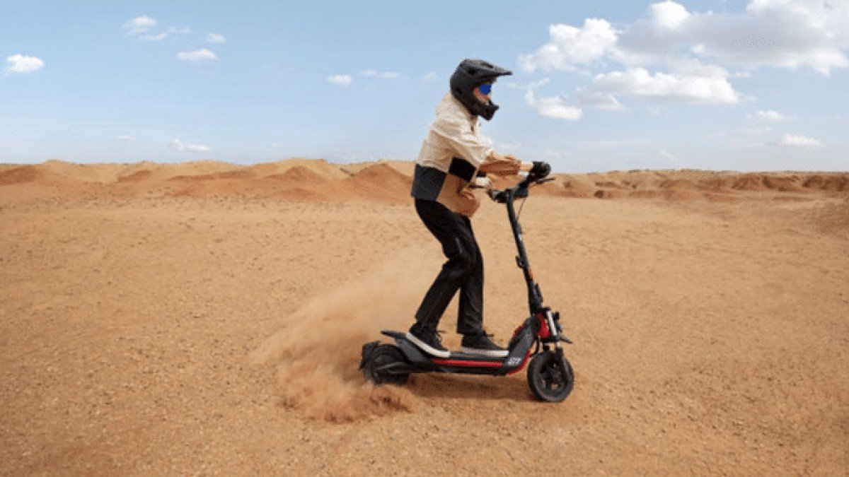 2024 Segway ZT3 Pro rider sand dunes