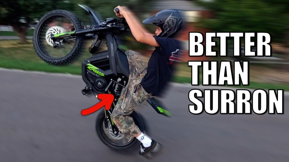 2024 Rawrr Mantis Mini dirt bike wheelie