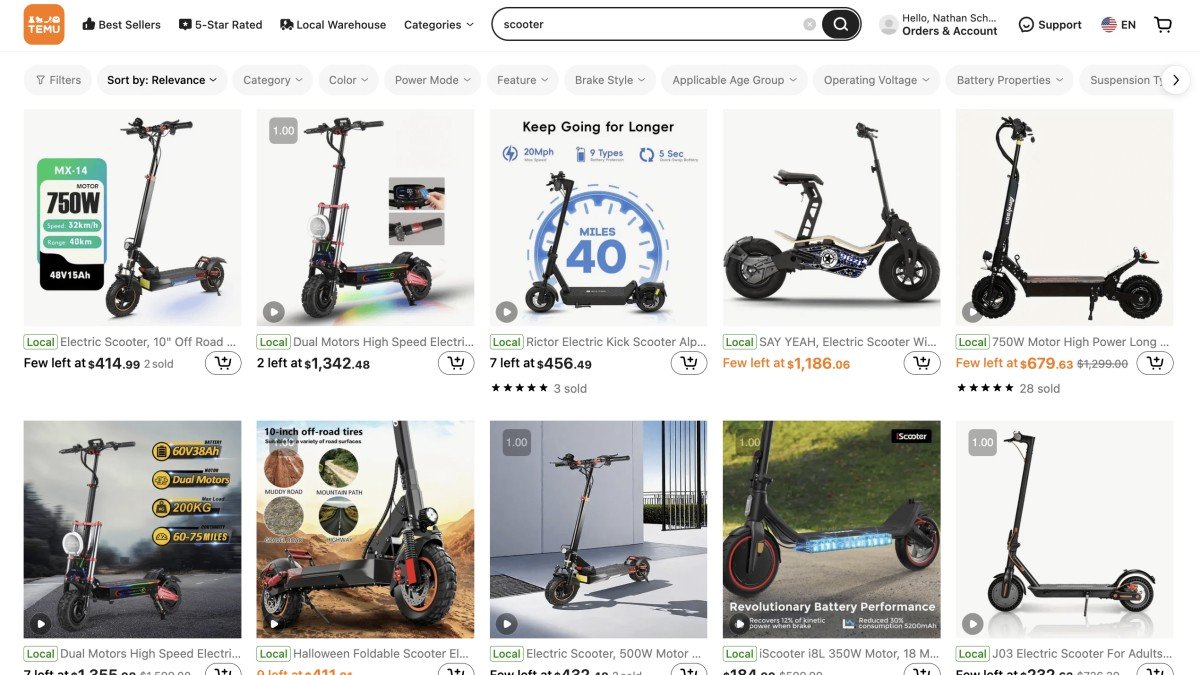 Temu Electric Scooters: My Experience