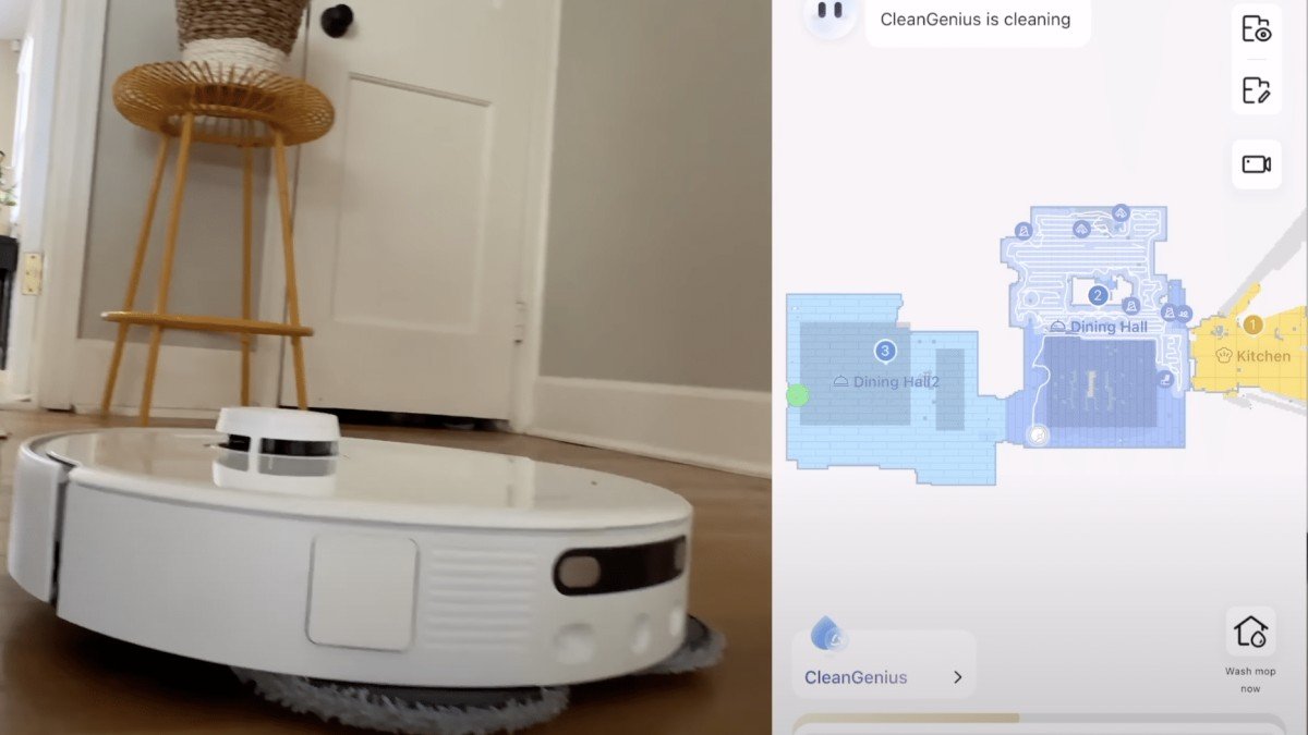 2024 MOVA P50 Pro Ultra mapping software interface