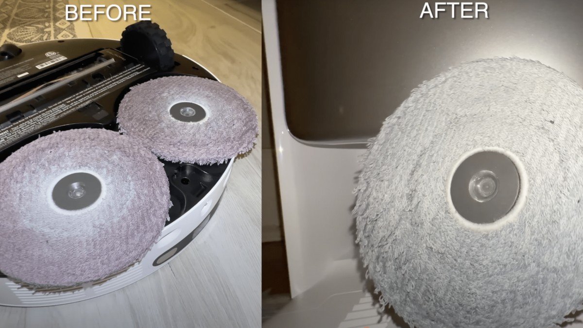 2024 MOVA P50 Pro Ultra mop pad detail