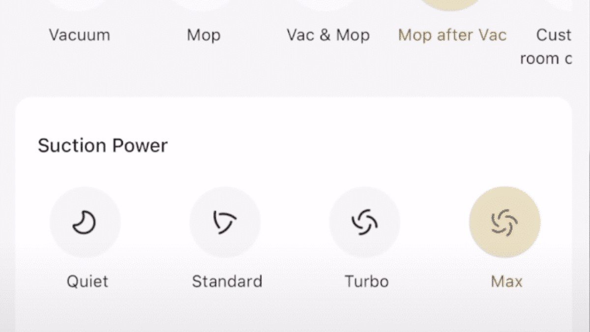 2024 MOVA P50 Pro Ultra app cleaning modes
