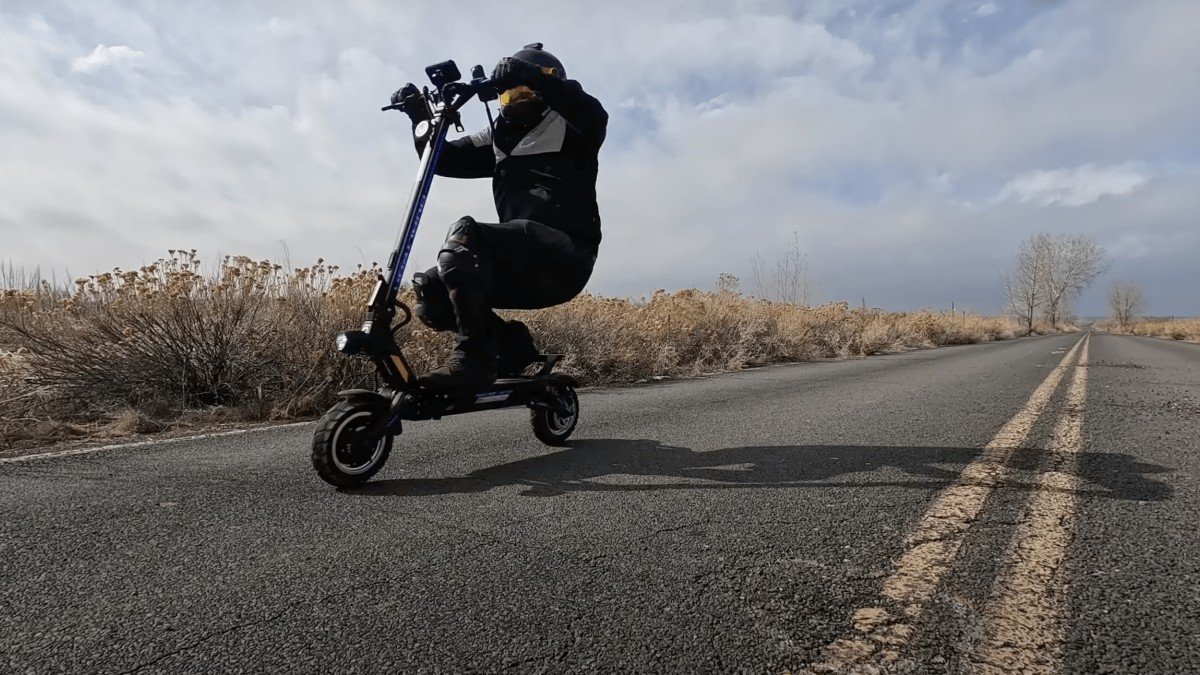 2025 Dualtron Victor Limited Rider Action Shot