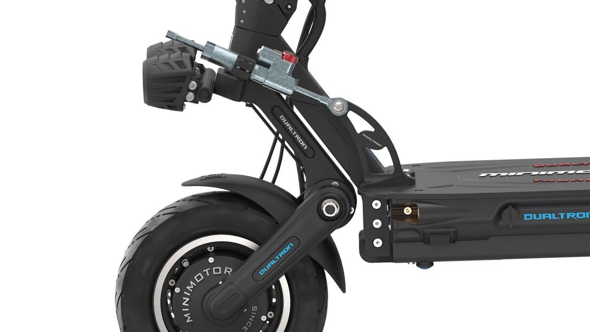 2023 Dualtron Thunder 3 front tire suspension detail