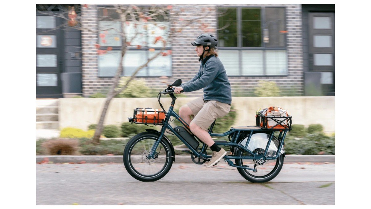 2024 Rad Power Bikes RadWagon bike riding cargo