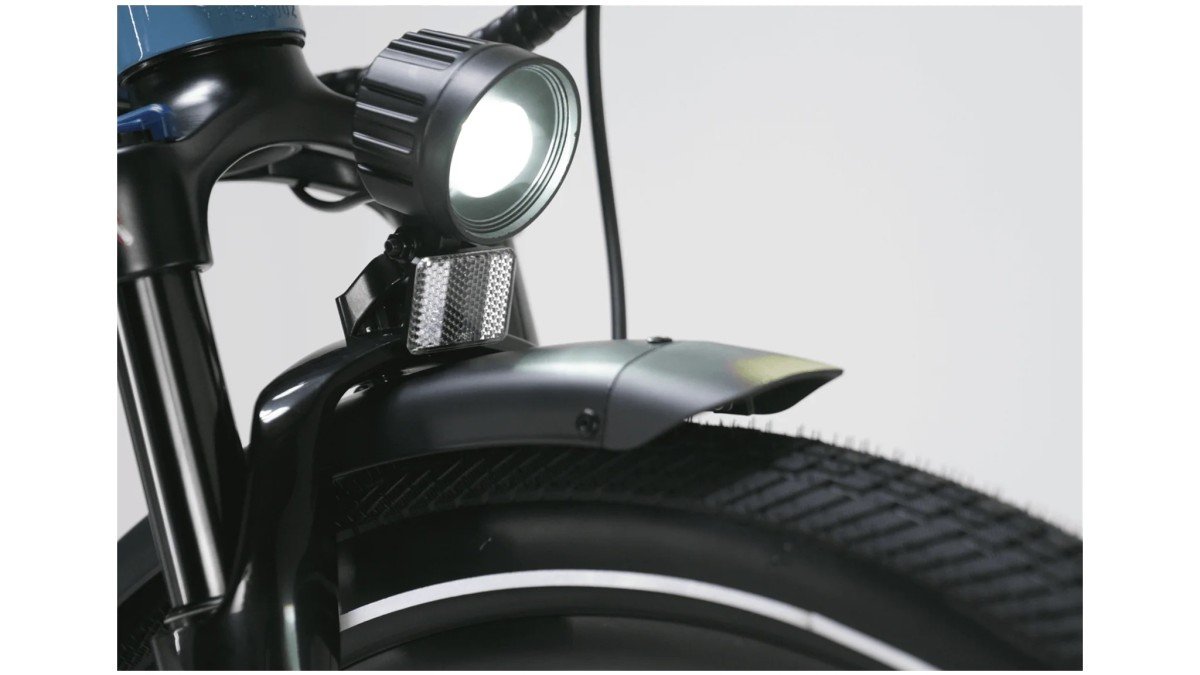 2024 Rad Power Bikes Radster Road headlight wheel detail