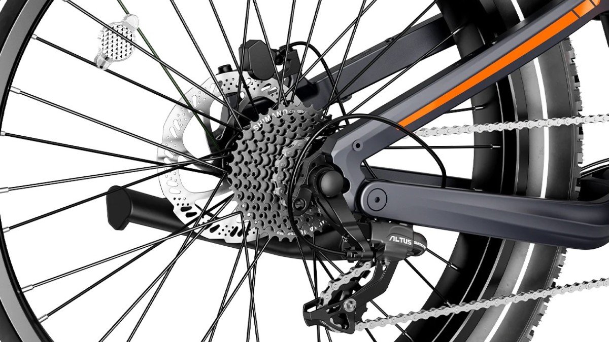 2024 Heybike Hero rear gear detail