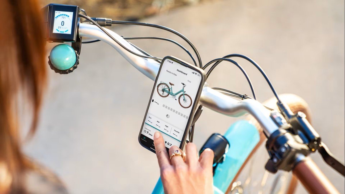 2024 Electra Townie Go smartphone integration detail