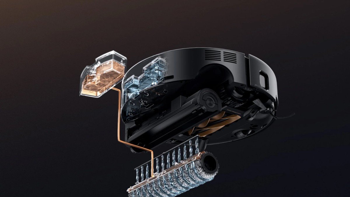 2024 MOVA Z60 Ultra Roller Complete Robot Vacuum internal hardware schematic
