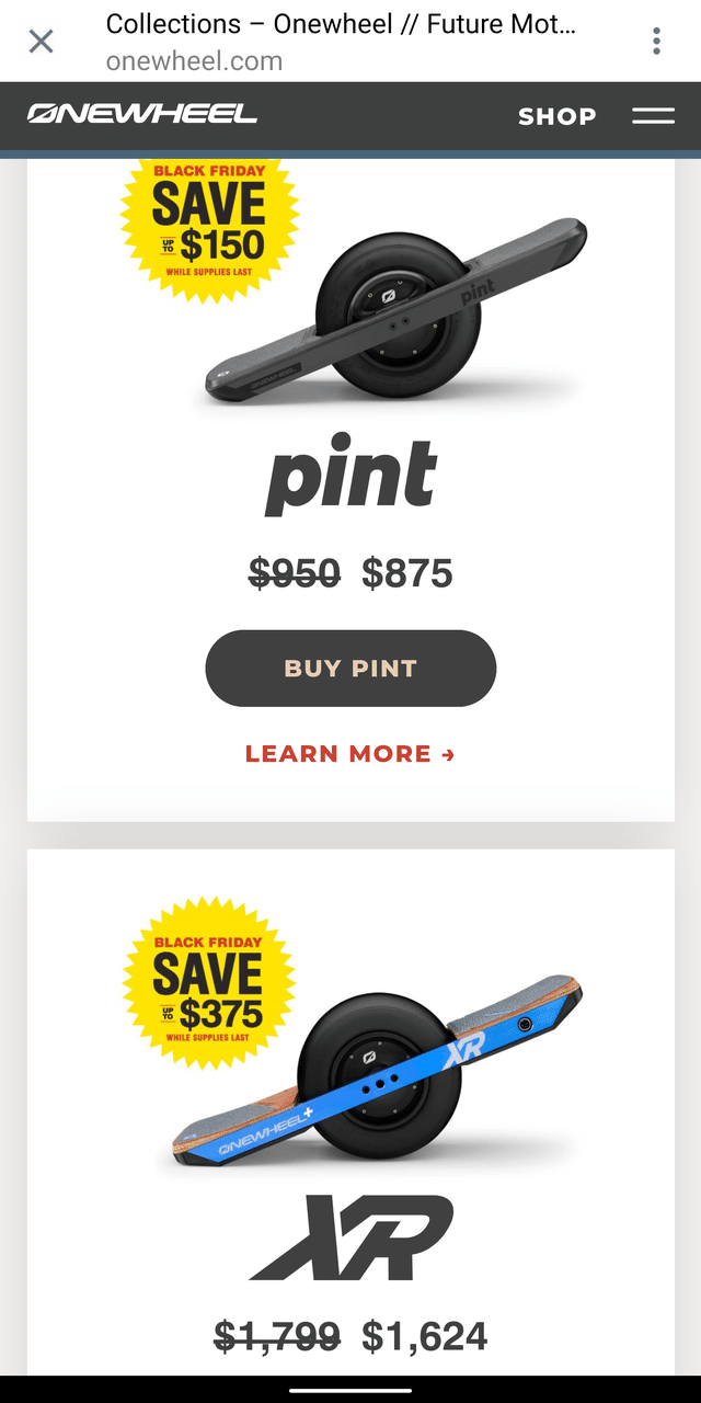 2019-Onewheel-black-friday