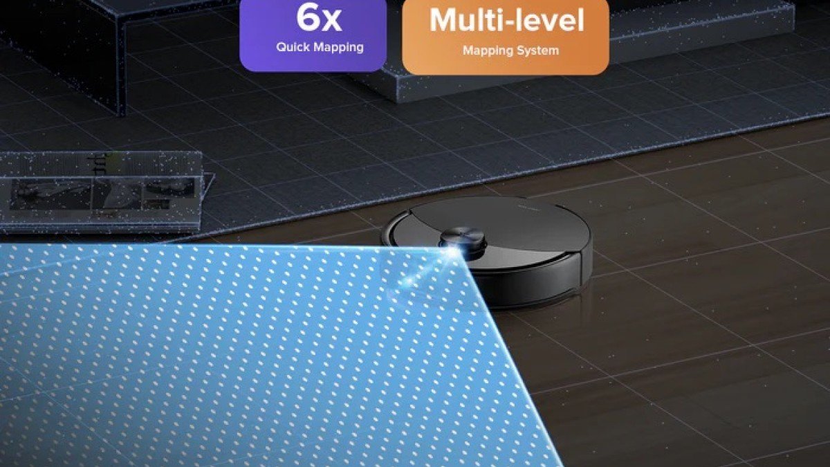 2025 Roborock Q10 S5+ floor map grid graphic