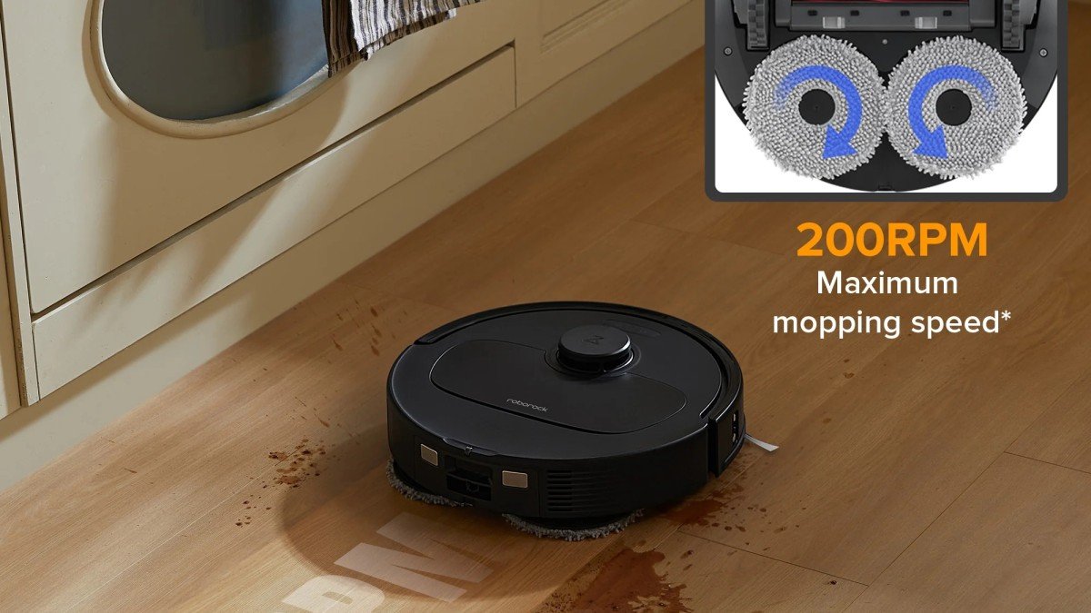 2025 Roborock QV 35A spinning spill scene