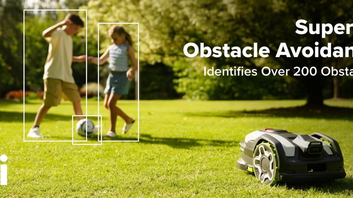 2025 Greenworks AiMowbot C20 obstacle avoid