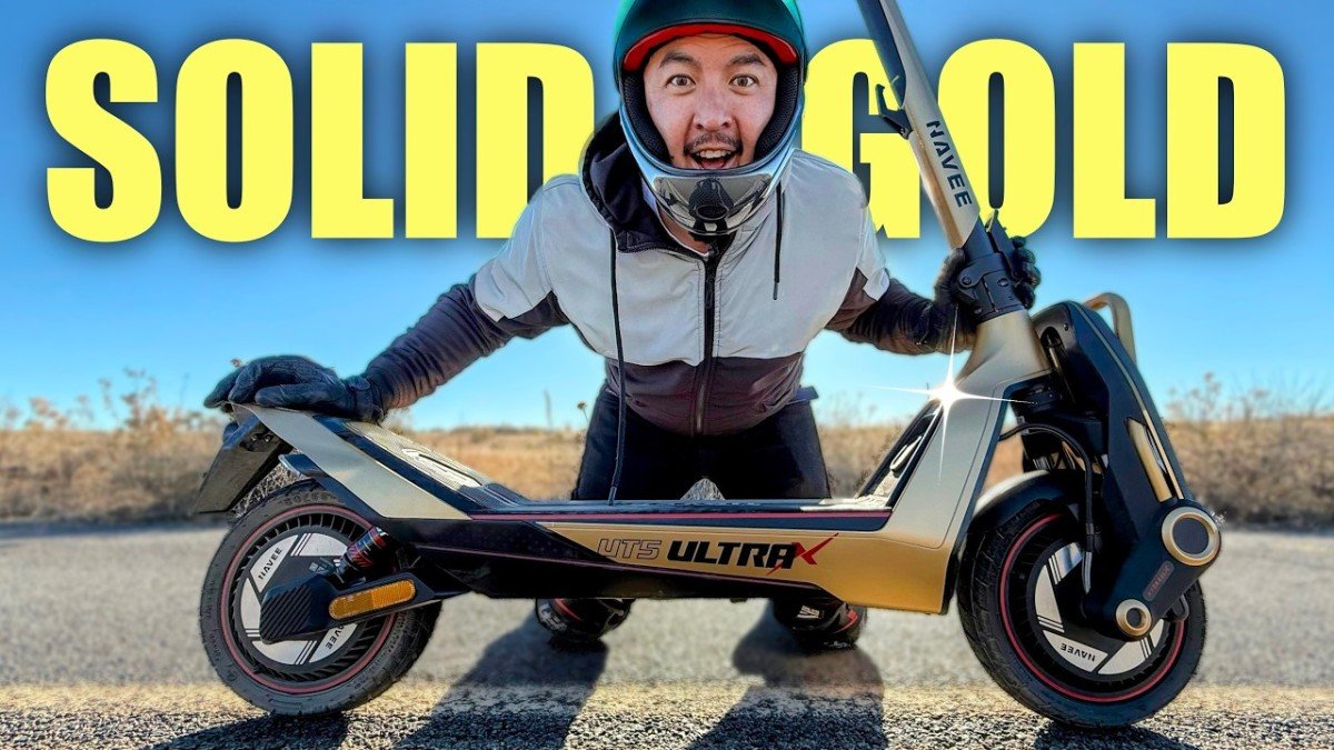 This GOLD Electric Scooter Is Wild: Navee UT5 Ultra X Review