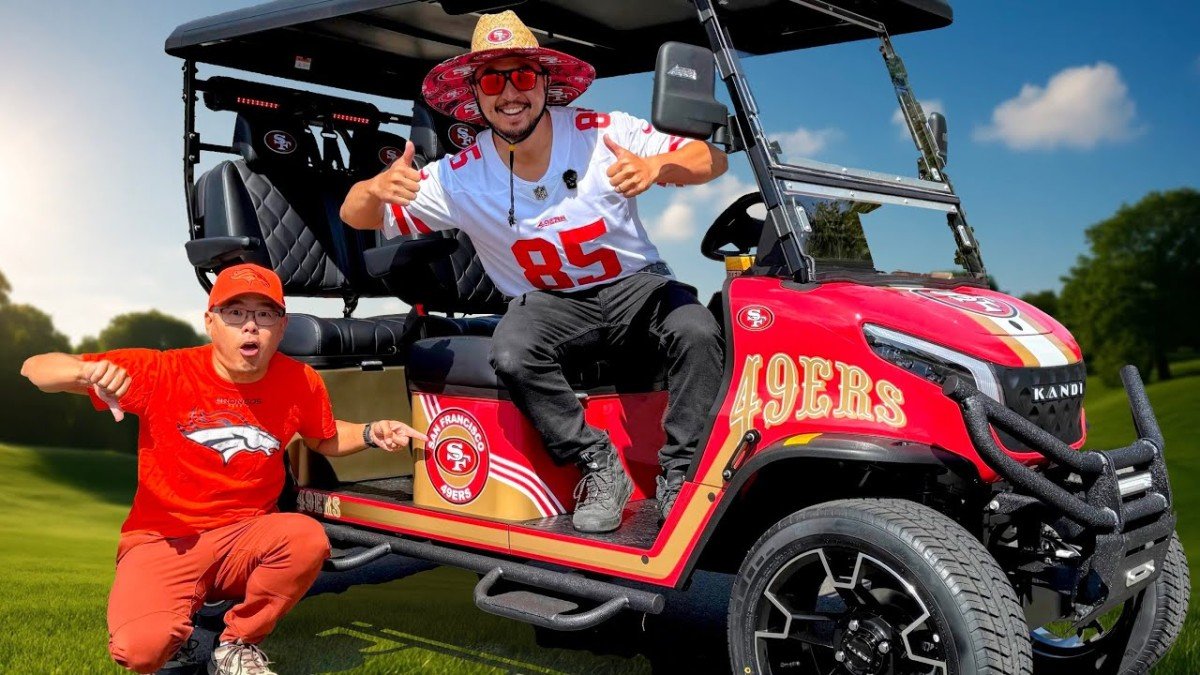 Kandi NFL Golf Cart 4-Seat Review: Family Hauler & Hype Machine!