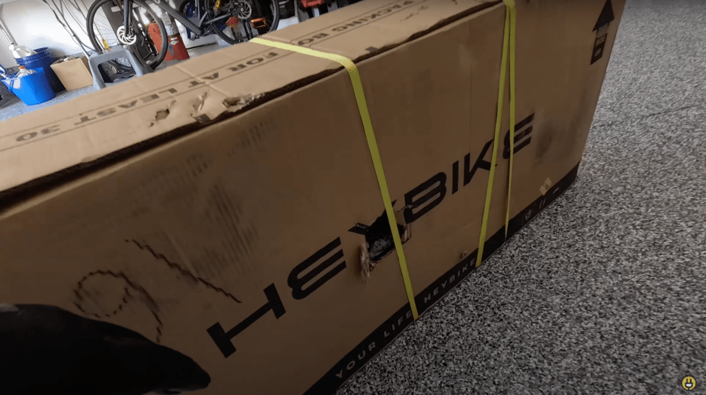 Heybike Mars 2.0 damaged box