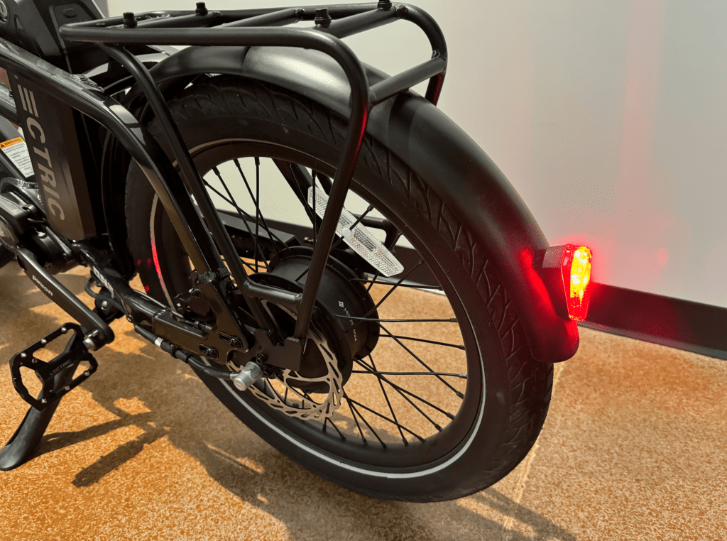 Lectric One Rear Fender and light with chao yang tire