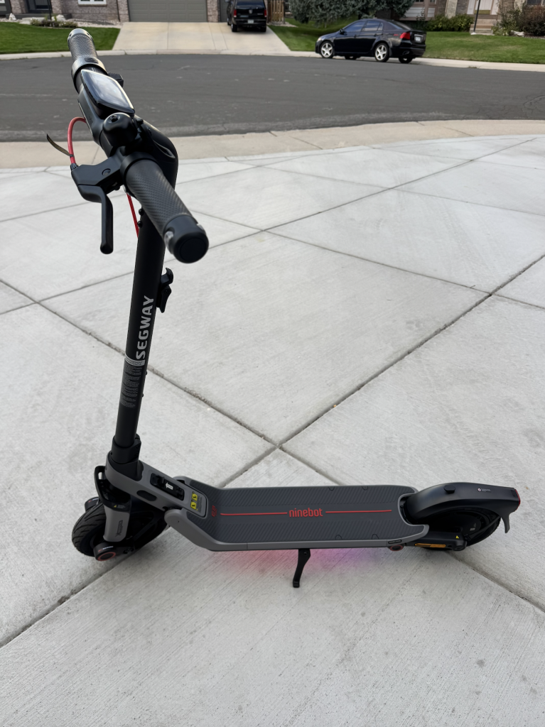 SEGWAY NINEBOT E3 PRO UNFOLDED WITH RGB LIGHTS